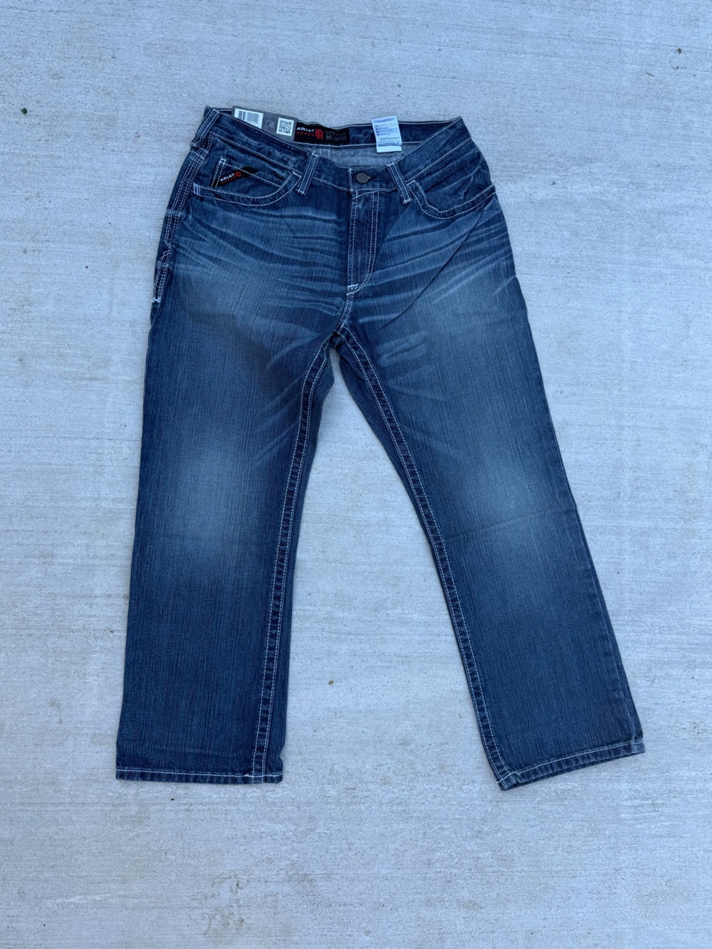 Ariat FR M4 Low Rise Boot Cut Jeans 34x30 Glacier NWT - Picture 3 of 5